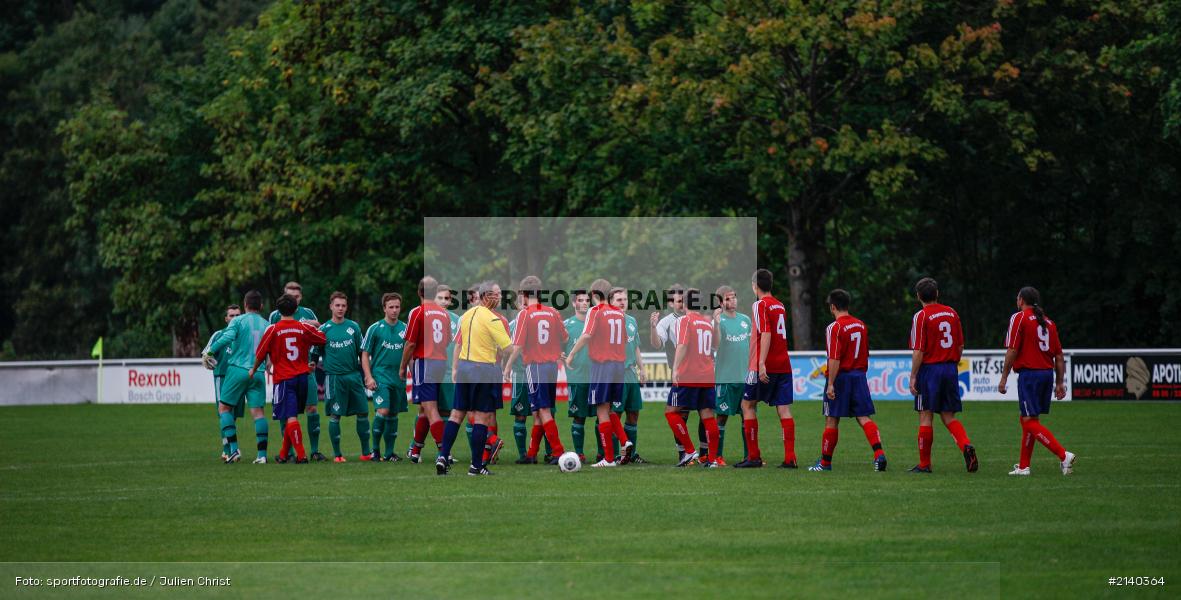 Sportgruß, Fussball, 03.09.2014, Karlstadt, Toto-Pokal, SG Margetshöchheim, FV Karlstadt - Bild-ID: 2140364 Sportgruß, Fussball, 03.09.2014, Karlstadt, Toto-Pokal, SG Margetshöchheim, FV Karlstadt - Bild-ID: 2140364