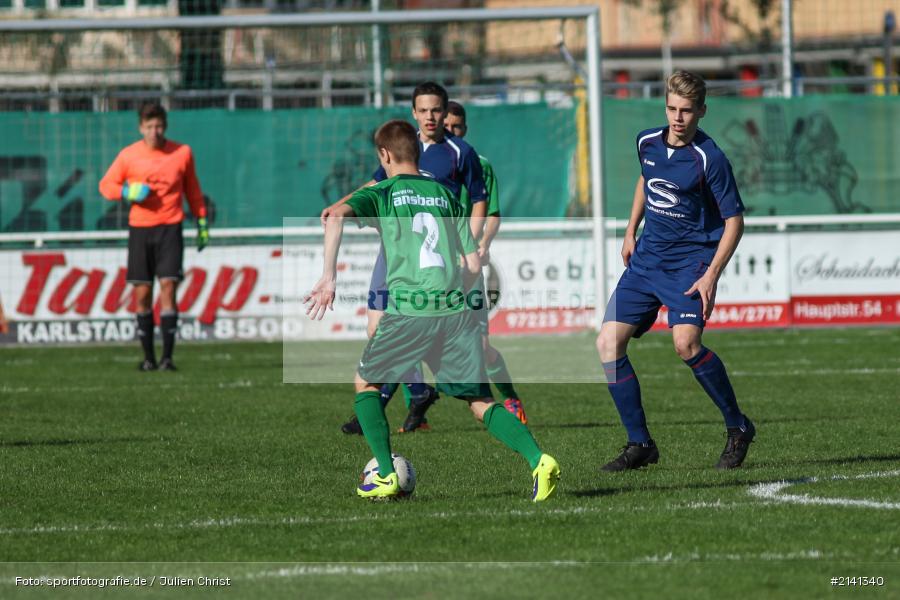 Henrik Ruppert, Thomas Petsch, Fussball, U19, Landesliga, SpVgg Ansbach 09, JFG Kreis Karlstadt - Bild-ID: 2141340