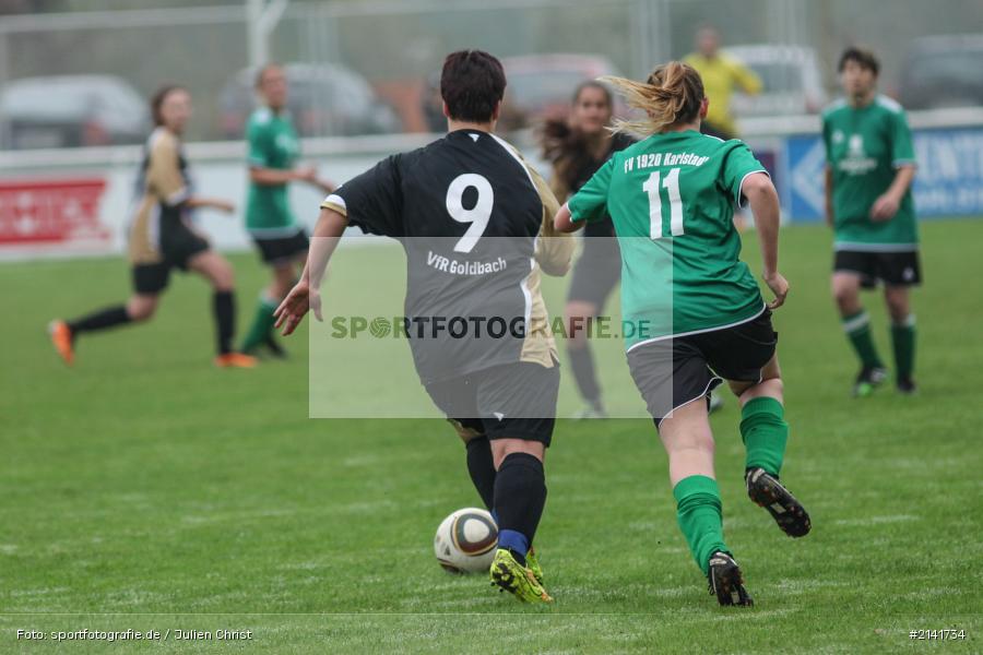 Eva Scheiner, Anna Voelker, Karlstadt, Fussball, Damen, VfR Goldbach, FV Karlstadt - Bild-ID: 2141734