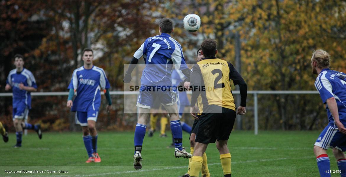 Kopfball, Andreas Baus, Marcel Sitter, Fussball, Adelsberg, Wernfeld, FV Wernfeld Adelsberg, TSV Gambach - Bild-ID: 2142438