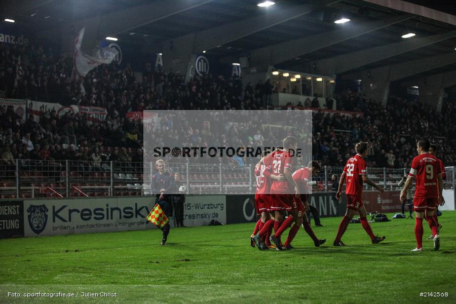 Jubel, Steven Lewerenz, Nico Gutjahr, 13.11.2014, 1. FCN II, Kickers Würzburg, Flyeralarm Arena, Fussball, Würzburger Kickers, FC Nürnberg II, FC Würzburger Kickers - Bild-ID: 2142568