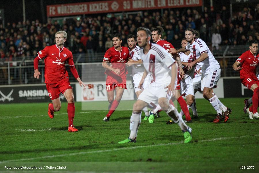 Clemens Schoppenhauer, 13.11.2014, 1. FCN II, Kickers Würzburg, Flyeralarm Arena, Fussball, Würzburger Kickers, FC Nürnberg II, FC Würzburger Kickers - Bild-ID: 2142575
