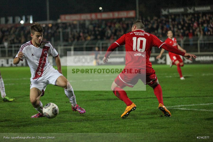 Steven Lewerenz, 13.11.2014, 1. FCN II, Kickers Würzburg, Flyeralarm Arena, Fussball, Würzburger Kickers, FC Nürnberg II, FC Würzburger Kickers - Bild-ID: 2142577