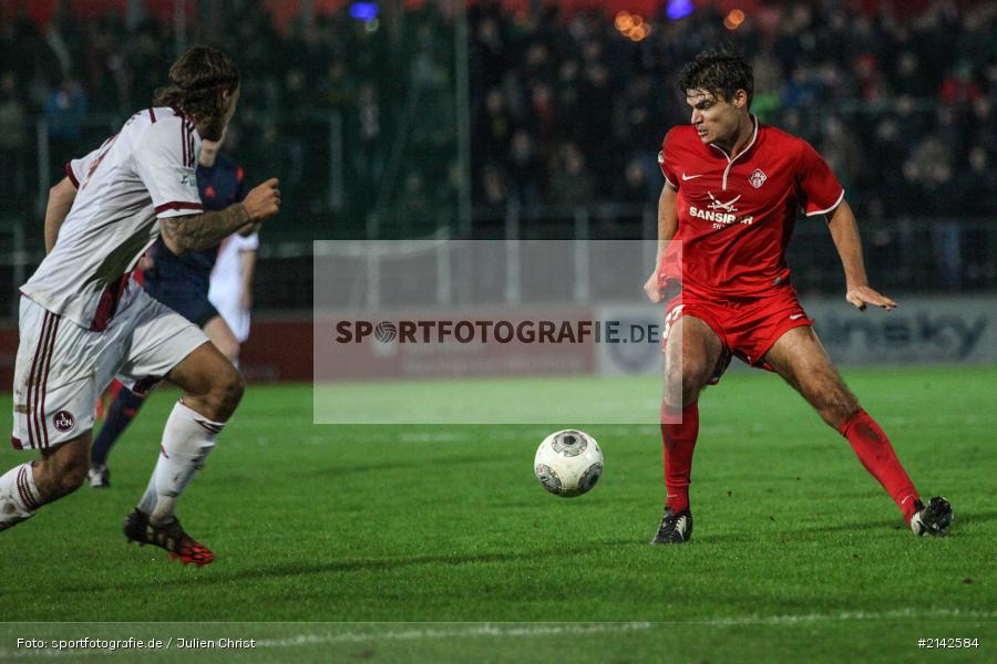 Christopher Bieber, 13.11.2014, 1. FCN II, Kickers Würzburg, Flyeralarm Arena, Fussball, Würzburger Kickers, FC Nürnberg II, FC Würzburger Kickers - Bild-ID: 2142584