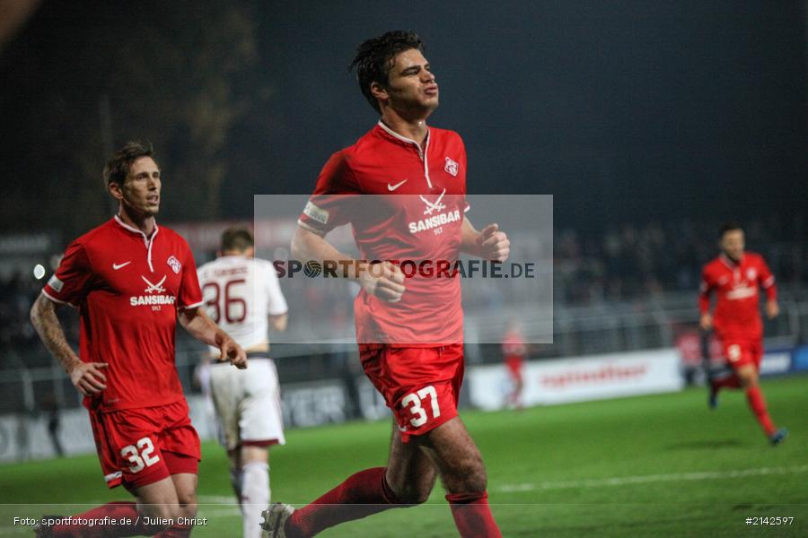 Christopher Bieber, 13.11.2014, 1. FCN II, Kickers Würzburg, Flyeralarm Arena, Fussball, Würzburger Kickers, FC Nürnberg II, FC Würzburger Kickers - Bild-ID: 2142597