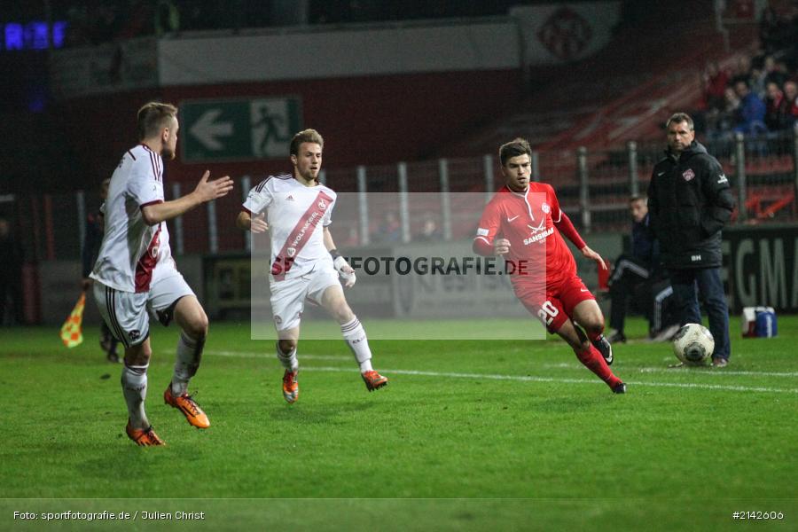 Manuel Duhnke, 13.11.2014, 1. FCN II, Kickers Würzburg, Flyeralarm Arena, Fussball, Würzburger Kickers, FC Nürnberg II, FC Würzburger Kickers - Bild-ID: 2142606
