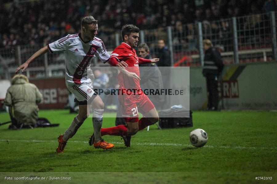 Manuel Duhnke, 13.11.2014, 1. FCN II, Kickers Würzburg, Flyeralarm Arena, Fussball, Würzburger Kickers, FC Nürnberg II, FC Würzburger Kickers - Bild-ID: 2142610