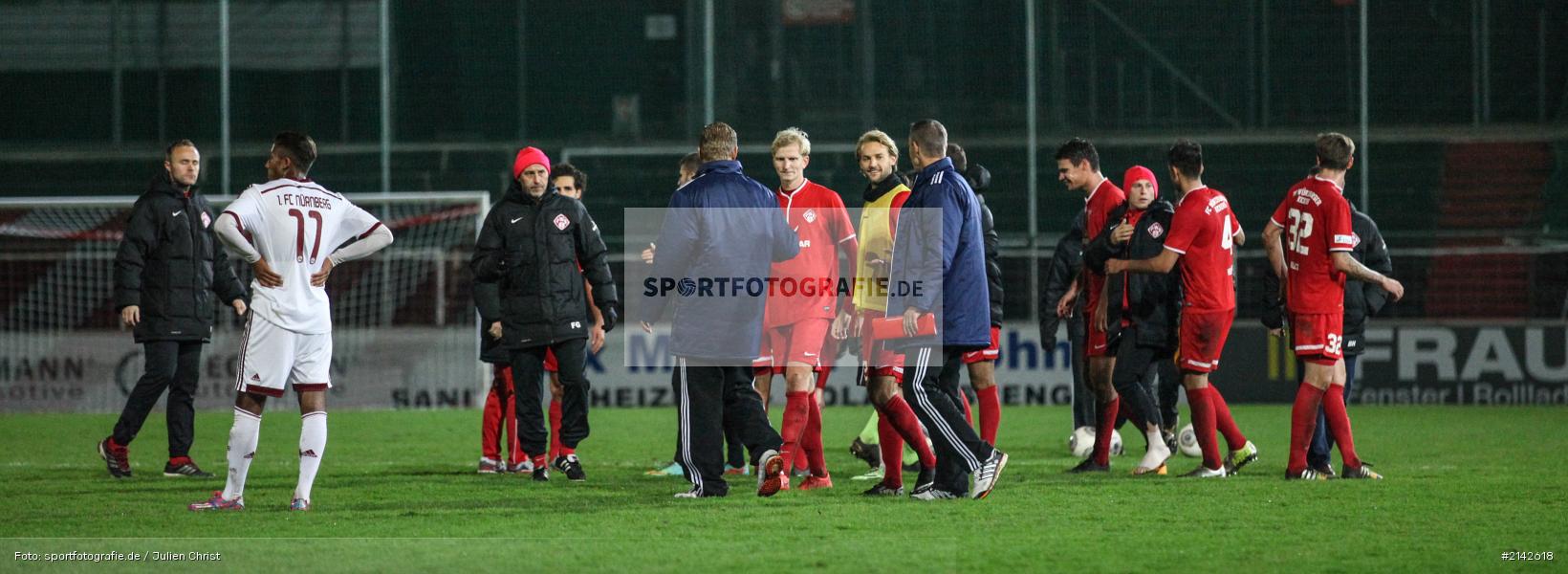 13.11.2014, 1. FCN II, Kickers Würzburg, Flyeralarm Arena, Fussball, Würzburger Kickers, FC Nürnberg II, FC Würzburger Kickers - Bild-ID: 2142618