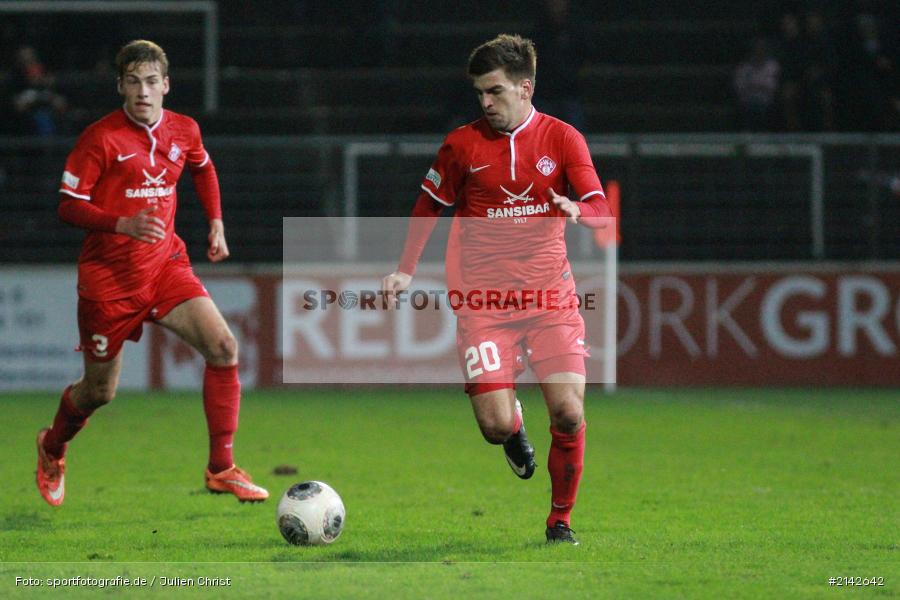 Manuel Duhnke, 13.11.2014, 1. FCN II, Kickers Würzburg, Flyeralarm Arena, Fussball, Würzburger Kickers, FC Nürnberg II, FC Würzburger Kickers - Bild-ID: 2142642
