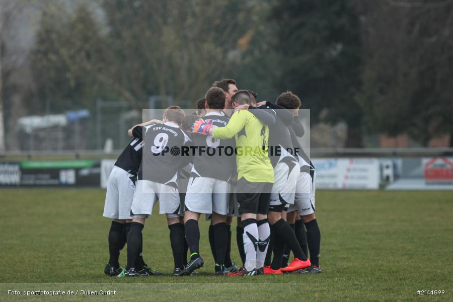 Mannschaftskreis, Football, team circle, TSV Karlburg, FT Schweinfurt, Landesliga Nord, Bayern, Fussball - Bild-ID: 2144899
