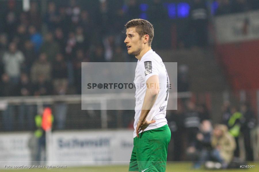 Simon Häcker, Wuerzburg, Soccer, FC Würzburger Kickers, Fussball, 1. FC Schweinfurt 05, Derby, Frankenderby, Flyeralarm-Arena, Würzburg, Regionalliga, Bayern, Dallenberg - Bild-ID: 2145011