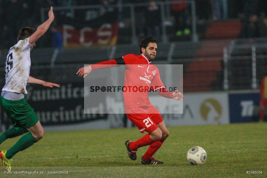 Kevin Fery, Christian Demirtas, Wuerzburg, Soccer, FC Würzburger Kickers, Fussball, 1. FC Schweinfurt 05, Derby, Frankenderby, Flyeralarm-Arena, Würzburg, Regionalliga, Bayern, Dallenberg - Bild-ID: 2145014