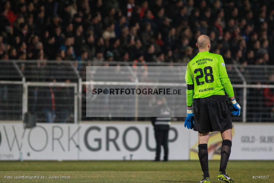 Robert Wulnikowski, Wuerzburg, Soccer, FC Würzburger Kickers, Fussball, 1. FC Schweinfurt 05, Derby, Frankenderby, Flyeralarm-Arena, Würzburg, Regionalliga, Bayern, Dallenberg - Bild-ID: 2145027
