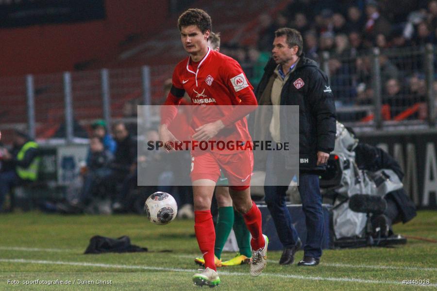 Niklas Weißenberger, Wuerzburg, Soccer, FC Würzburger Kickers, Fussball, 1. FC Schweinfurt 05, Derby, Frankenderby, Flyeralarm-Arena, Würzburg, Regionalliga, Bayern, Dallenberg - Bild-ID: 2145028