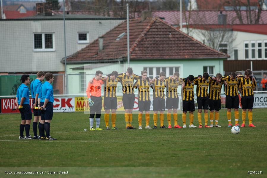 Gedenkminute, A Minute silence, Soccer, Sportfoto, Pressefoto, JFG Kreis Karlstadt, SpVgg Bayreuth, Landesliga, U19, Fussball - Bild-ID: 2145211