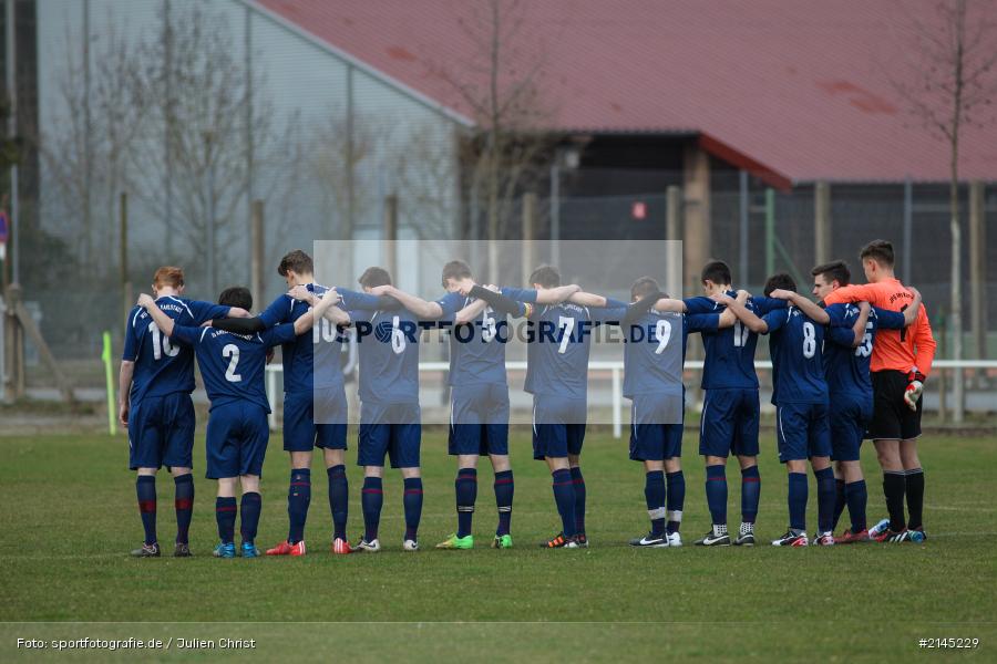 Gedenkminute, A Minute of Silence, Soccer, Sportfoto, Pressefoto, JFG Kreis Karlstadt, SpVgg Bayreuth, Landesliga, U19, Fussball - Bild-ID: 2145229