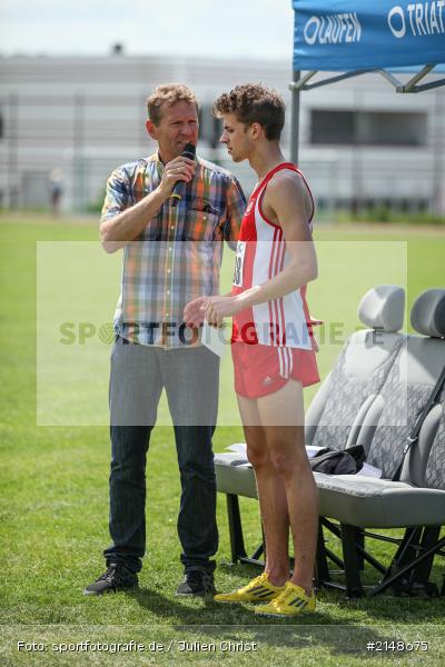 Günther Felbinger, Patrick Karl, Lauf, Weitsprung, Hochsprung, Wettbewerb, Karlstadt, Leichtathletik, Stadion, LG Karlstadt, LG Karlstadt Gambach Lohr, Sparkassen Meeting, Karlstadter Sparkassen Meeting 2015, Sparkassen Meeting 2015 - Bild-ID: 2148675