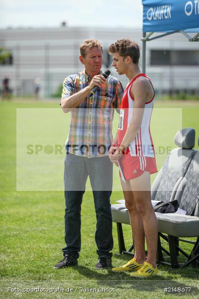 Günther Felbinger, Patrick Karl, Lauf, Weitsprung, Hochsprung, Wettbewerb, Karlstadt, Leichtathletik, Stadion, LG Karlstadt, LG Karlstadt Gambach Lohr, Sparkassen Meeting, Karlstadter Sparkassen Meeting 2015, Sparkassen Meeting 2015 - Bild-ID: 2148677