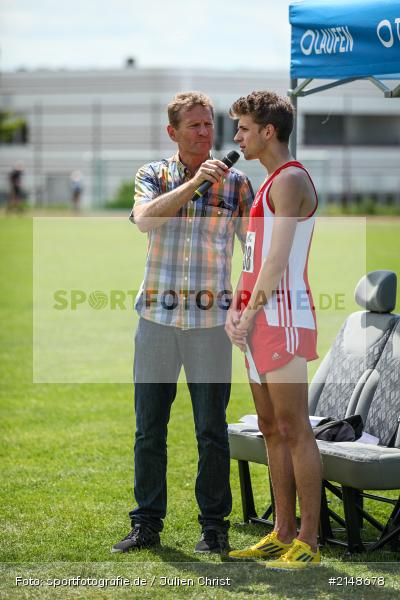 Günther Felbinger, Patrick Karl, Lauf, Weitsprung, Hochsprung, Wettbewerb, Karlstadt, Leichtathletik, Stadion, LG Karlstadt, LG Karlstadt Gambach Lohr, Sparkassen Meeting, Karlstadter Sparkassen Meeting 2015, Sparkassen Meeting 2015 - Bild-ID: 2148678