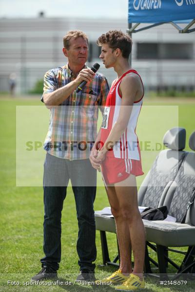 Günther Felbinger, Patrick Karl, Lauf, Weitsprung, Hochsprung, Wettbewerb, Karlstadt, Leichtathletik, Stadion, LG Karlstadt, LG Karlstadt Gambach Lohr, Sparkassen Meeting, Karlstadter Sparkassen Meeting 2015, Sparkassen Meeting 2015 - Bild-ID: 2148679