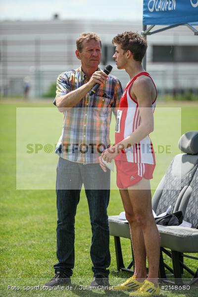Günther Felbinger, Patrick Karl, Lauf, Weitsprung, Hochsprung, Wettbewerb, Karlstadt, Leichtathletik, Stadion, LG Karlstadt, LG Karlstadt Gambach Lohr, Sparkassen Meeting, Karlstadter Sparkassen Meeting 2015, Sparkassen Meeting 2015 - Bild-ID: 2148680