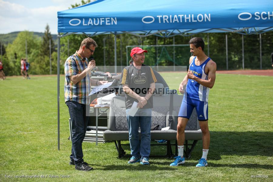 Alfred Maasz, Manuel Marko, Günther Felbinger, Lauf, Weitsprung, Hochsprung, Wettbewerb, Karlstadt, Leichtathletik, Stadion, LG Karlstadt, LG Karlstadt Gambach Lohr, Sparkassen Meeting, Karlstadter Sparkassen Meeting 2015, Sparkassen Meeting 2015 - Bild-ID: 2148706