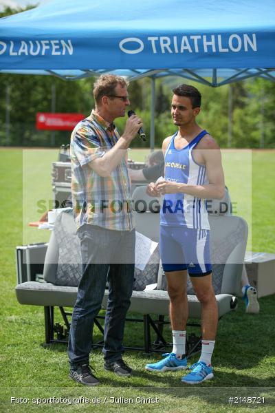 Manuel Marko, Günther Felbinger, Lauf, Weitsprung, Hochsprung, Wettbewerb, Karlstadt, Leichtathletik, Stadion, LG Karlstadt, LG Karlstadt Gambach Lohr, Sparkassen Meeting, Karlstadter Sparkassen Meeting 2015, Sparkassen Meeting 2015 - Bild-ID: 2148721