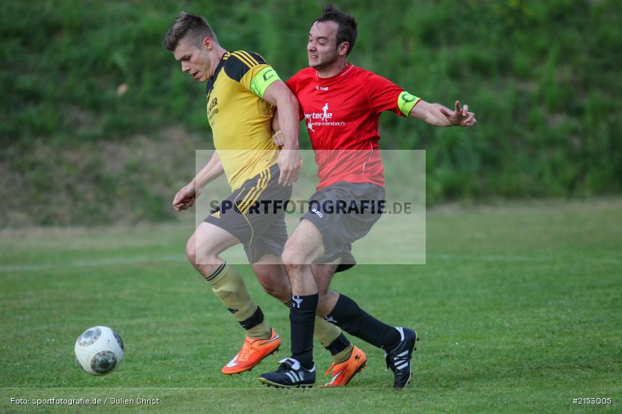 Michael Goldbach, Fabian Peter, A-Klasse, Fussball, Sendelbach-Steinbach II, 25.05.2015, Meisterschaft, BC Aura, BSC Aura - Bild-ID: 2153005