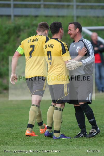 Oliver Gossmann, Fabian Peter, Andre Deusinger, A-Klasse, Fussball, Sendelbach-Steinbach II, 25.05.2015, Meisterschaft, BC Aura, BSC Aura - Bild-ID: 2153011