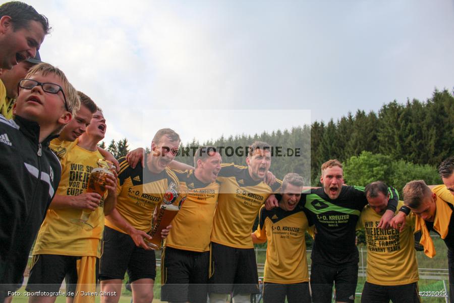 Jonas Christ, Dane Hofmann, Simon Heinz, Andre Deusinger, Niclas Christ, Stefan Remlein, Jonas Herbert, Daniel Brasch, A-Klasse, Fussball, Sendelbach-Steinbach II, 25.05.2015, Meisterschaft, BC Aura, BSC Aura - Bild-ID: 2153025