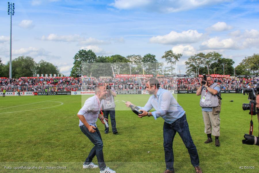 Bernd Hollerbach, Thorsten Fischer, flyeralarm Arena, Dallenberg, Kickers Stadion, Relegation, 3. Liga, Aufstieg, Meisterschaft, 1. FC Saarbrücken, FC Würzburger Kickers - Bild-ID: 2153103