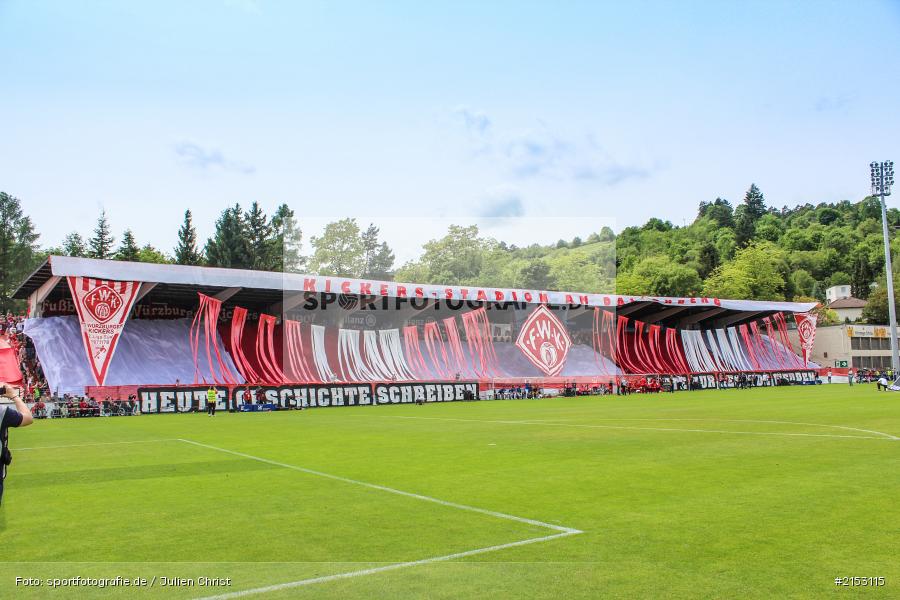 1907, Geschichte schreiben, Choreografie, flyeralarm Arena, Dallenberg, Kickers Stadion, Relegation, 3. Liga, Aufstieg, Meisterschaft, 1. FC Saarbrücken, FC Würzburger Kickers - Bild-ID: 2153115
