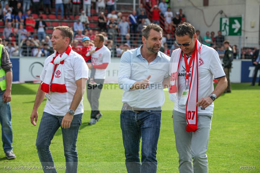Dr. Michael Schlagbauer, Bernd Hollerbach, flyeralarm Arena, Dallenberg, Kickers Stadion, 3. Liga, Relegation, Meisterschaft, 1. FC Saarbrücken, FC Würzburger Kickers - Bild-ID: 2153292