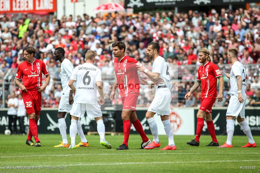 Daniel Döringer, Alexandre Mendy, Christopher Bieber, flyeralarm Arena, Dallenberg, Kickers Stadion, 3. Liga, Relegation, Meisterschaft, 1. FC Saarbrücken, FC Würzburger Kickers - Bild-ID: 2153335