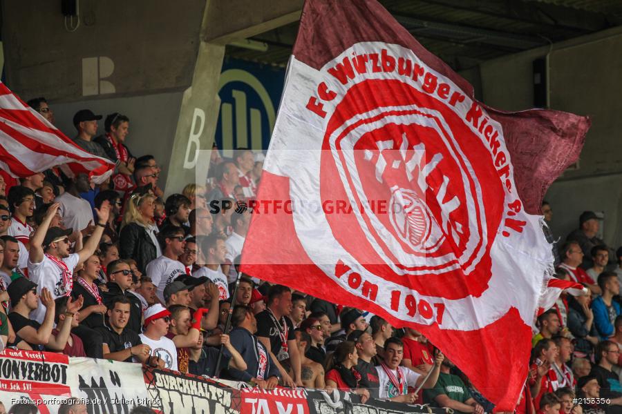 Fahne, flyeralarm Arena, Dallenberg, Kickers Stadion, 3. Liga, Relegation, Meisterschaft, 1. FC Saarbrücken, FC Würzburger Kickers - Bild-ID: 2153356