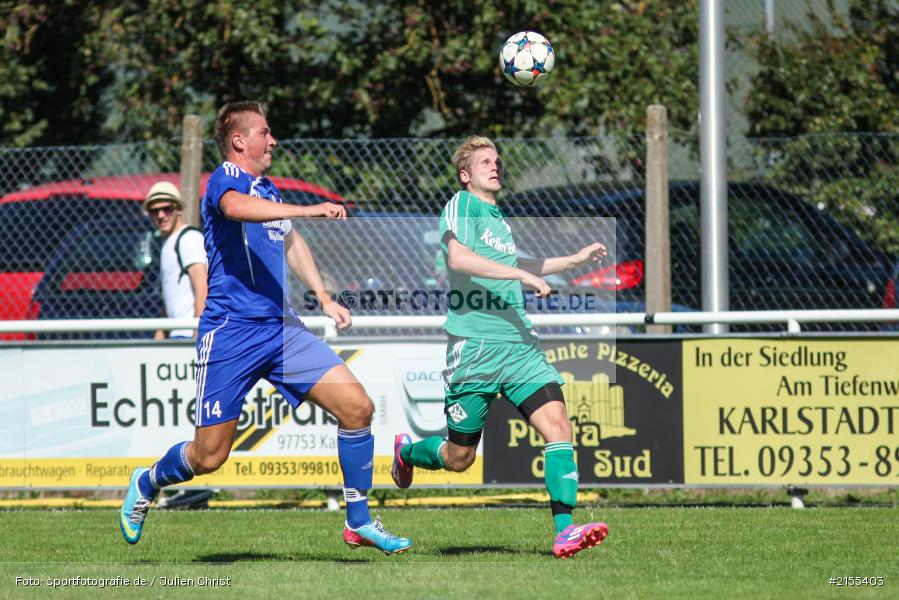Philipp Freudenberger, Felix Strohmenger, Fussball, 30.08.2015, Kreisliga Würzburg, SC Schollbrunn, FV Karlstadt - Bild-ID: 2155403 Philipp Freudenberger, Felix Strohmenger, Fussball, 30.08.2015, Kreisliga Würzburg, SC Schollbrunn, FV Karlstadt - Bild-ID: 2155403