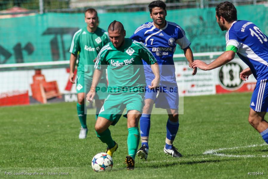 Marcel Boos, Atilla Aydogdu, Fussball, 30.08.2015, Kreisliga Würzburg, SC Schollbrunn, FV Karlstadt - Bild-ID: 2155414