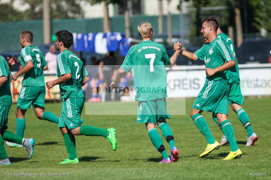 Michael Winkler, Felix Strohmenger, Fussball, 30.08.2015, Kreisliga Würzburg, SC Schollbrunn, FV Karlstadt - Bild-ID: 2155433