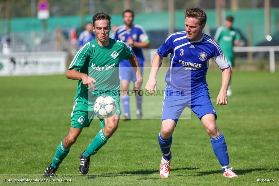 Dominik Lambrecht, Sebastian Duschner, Fussball, 30.08.2015, Kreisliga Würzburg, SC Schollbrunn, FV Karlstadt - Bild-ID: 2155436