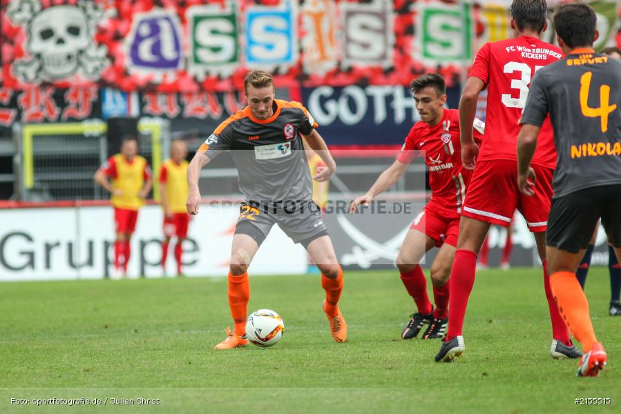 Würzburg, Dallenberg, flyeralarm Arena, 05.09.2015, Fussball, 3. Liga, FC Rot-Weiß Erfurt, FC Würzburger Kickers - Bild-ID: 2155515