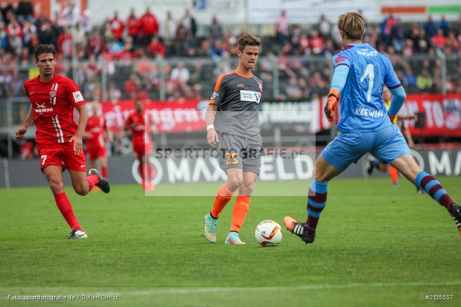 Christopher Bieber, Philipp Klewin, Mario Erb, Würzburg, Dallenberg, flyeralarm Arena, 05.09.2015, Fussball, 3. Liga, FC Rot-Weiß Erfurt, FC Würzburger Kickers - Bild-ID: 2155537