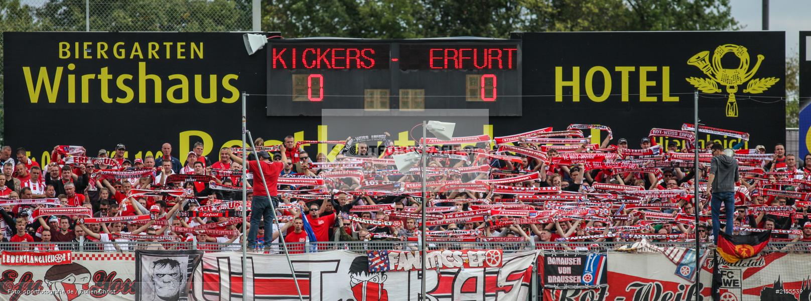Würzburg, Dallenberg, flyeralarm Arena, 05.09.2015, Fussball, 3. Liga, FC Rot-Weiß Erfurt, FC Würzburger Kickers - Bild-ID: 2155539