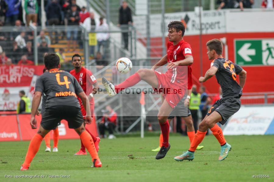 Jannis Nikolaou, Christopher Bieber, Würzburg, Dallenberg, flyeralarm Arena, 05.09.2015, Fussball, 3. Liga, FC Rot-Weiß Erfurt, FC Würzburger Kickers - Bild-ID: 2155554