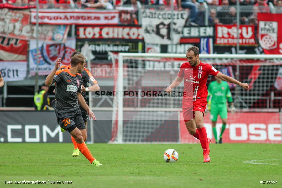 Fabian Hergesell, Rico Benatelli, Würzburg, Dallenberg, flyeralarm Arena, 05.09.2015, Fussball, 3. Liga, FC Rot-Weiß Erfurt, FC Würzburger Kickers - Bild-ID: 2155557