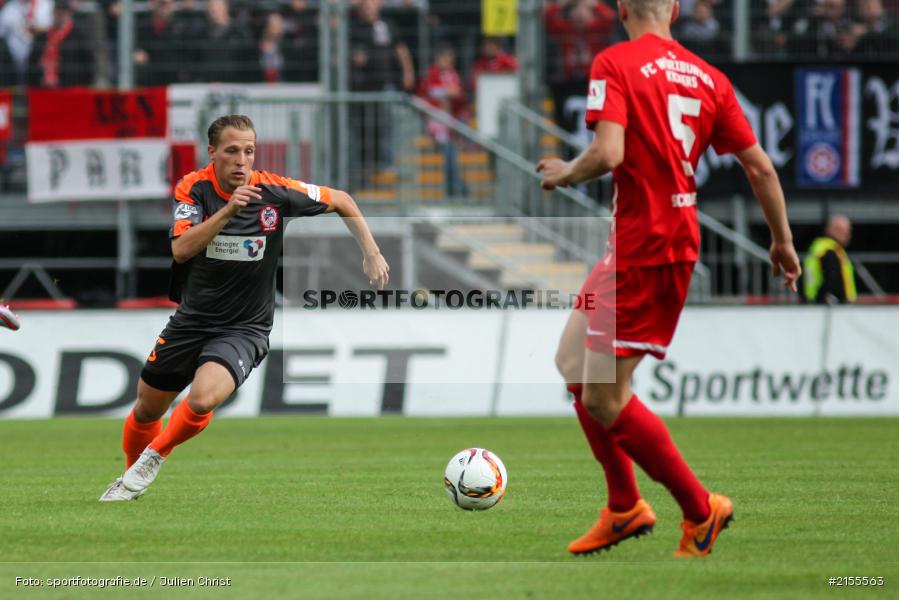 Würzburg, Dallenberg, flyeralarm Arena, 05.09.2015, Fussball, 3. Liga, FC Rot-Weiß Erfurt, FC Würzburger Kickers - Bild-ID: 2155563