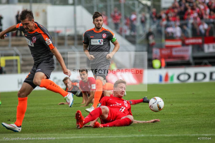 Würzburg, Dallenberg, flyeralarm Arena, 05.09.2015, Fussball, 3. Liga, FC Rot-Weiß Erfurt, FC Würzburger Kickers - Bild-ID: 2155564