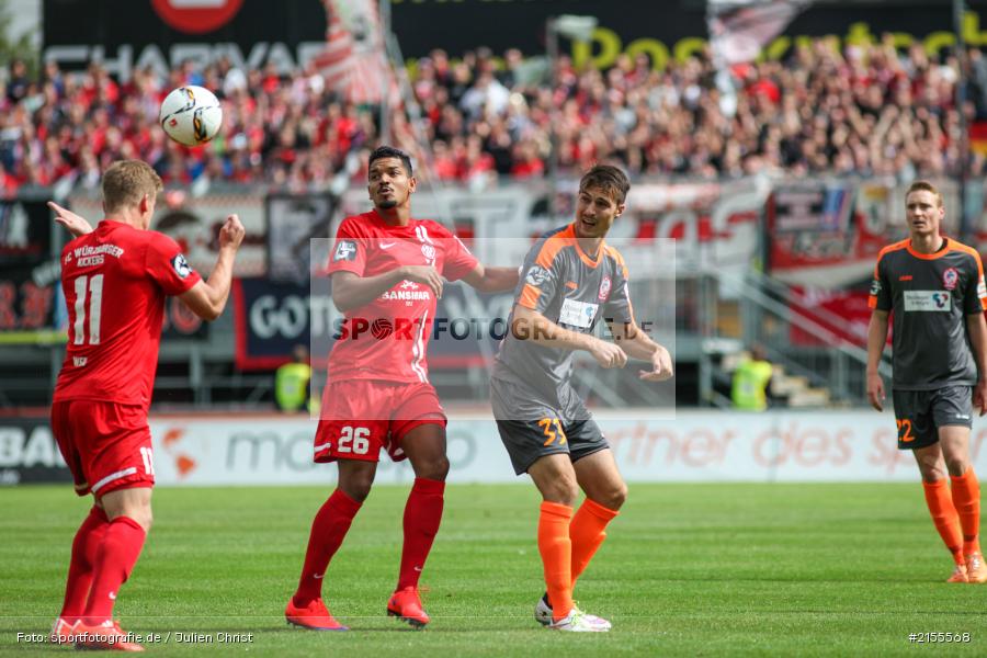 Sebastian Szimayer, Royal-Dominique Fenell, Richard Weil, Würzburg, Dallenberg, flyeralarm Arena, 05.09.2015, Fussball, 3. Liga, FC Rot-Weiß Erfurt, FC Würzburger Kickers - Bild-ID: 2155568
