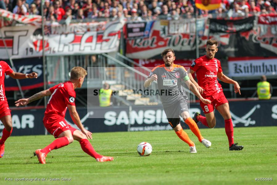 Richard Weil, Liridon Vocaj, Carsten Kammlott, Würzburg, Dallenberg, flyeralarm Arena, 05.09.2015, Fussball, 3. Liga, FC Rot-Weiß Erfurt, FC Würzburger Kickers - Bild-ID: 2155588
