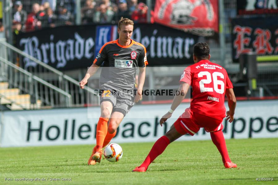 Christoph Menz, Royal-Dominique Fenell, Würzburg, Dallenberg, flyeralarm Arena, 05.09.2015, Fussball, 3. Liga, FC Rot-Weiß Erfurt, FC Würzburger Kickers - Bild-ID: 2155590