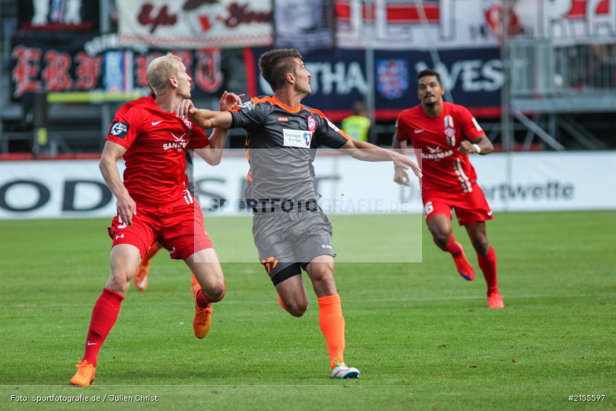 Clemens Schoppenhauer, Sebastian Szimayer, Würzburg, Dallenberg, flyeralarm Arena, 05.09.2015, Fussball, 3. Liga, FC Rot-Weiß Erfurt, FC Würzburger Kickers - Bild-ID: 2155597